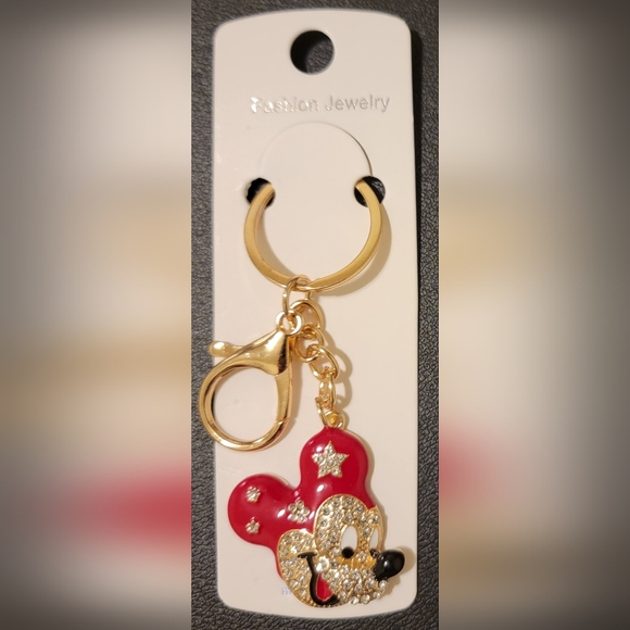 Fashion Jewelry Accessories - (Red) Mickey Mouse Keychain/Bag Charm